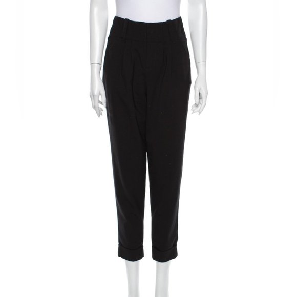 Alice + Olivia black wool cigarette trousers 2 - Picture 1 of 3